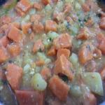 Sweet Potato with Potato gravy veg