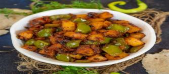 Aloo Capsicum (Simla Mirch) Dry