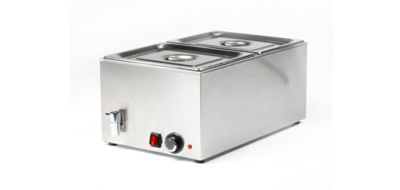 Bain Marie Electric Food Warmer 2 Pots 1/2GN Pan/Trays