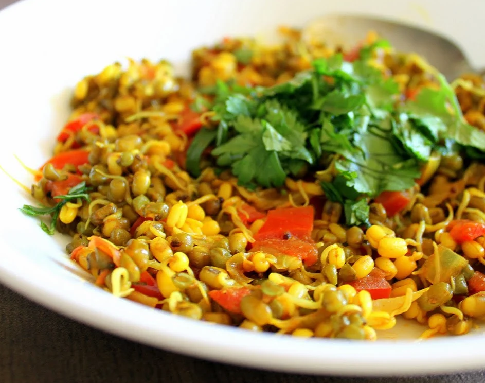 Sprout Moong Bean curry